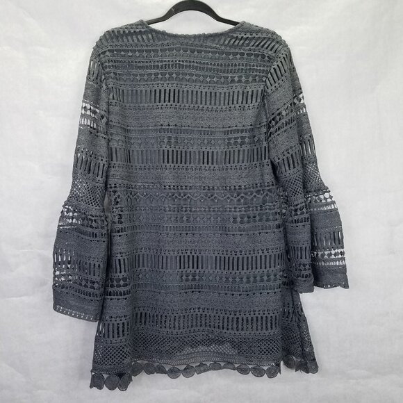 Gray Lace Women Top - Picture 9 of 16